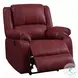 Zuriel Red Rocker Recliner