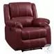 Zuriel Red Rocker Recliner