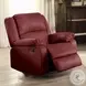 Zuriel Red Rocker Recliner