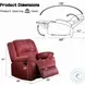Zuriel Red Rocker Recliner