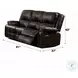 Zuriel Brown Reclining 78" Sofa