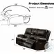 Zuriel Brown Reclining 78" Sofa