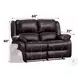 Zuriel Brown Reclining 56" Loveseat