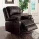 Zuriel Brown Synthetic Leather Rocker Recliner