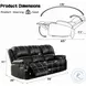 Zuriel Black Reclining Living Room Set