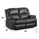Zuriel Black Reclining 56" Loveseat