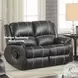 Zuriel Black Reclining 56" Loveseat