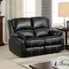 Zuriel Black Reclining 56" Loveseat
