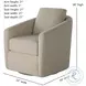 Daisey Marble Swivel Glider Recliner
