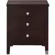 Luke Antique Black Nightstand