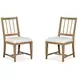 Fernholt White Upholstered Side Chair Set of 2