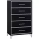 Ava Ebony 5 Drawer Chest