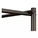 Devin Brown Leather Queen Upholstered Canopy Bed