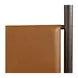 Devin Brown Leather Queen Upholstered Canopy Bed