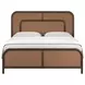 Verge Handcrafted Walnut Queen Woven Panel Bed