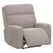 Traxton Jasper Taupe Zero Gravity Triple Power Recliner with USB Charging