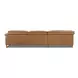 Jericho Rich Toffey Brown Leather 5 Piece Modular Power Reclining Sectional with Power Headrest