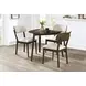 Rex Walnut Guitar Pick Corner Dining Room Set