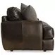 Cameron Brown Leather 97" Sofa with Pillow