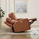 Varden Nutmeg Top Grain Leather Zero Gravity Power Reclining Sofa with Power Headrest