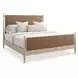 Rhythm Sun Drenched Oak and Lucent Bronze Upholstered King Platform Bed