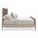 Rhythm Sun Drenched Oak and Lucent Bronze Upholstered King Platform Bed