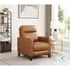 Arden Cognac Leather Zero Gravity Power Recliner with Power Headrest and USB Charging