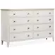 Whisperbay Sea Pearl and Driftwood 8 Drawer Dresser