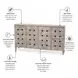 Hearthwood Wooden Weave Grey Wash 4 Door Credenza