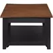 Joplin Black and Brown Rectangular Lift Top Coffee Table