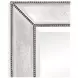 Beaded Silverleaf Rectangular Floor Mirror