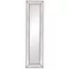 Beaded Silverleaf Rectangular Floor Mirror