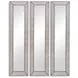 Beaded Silverleaf Rectangular Floor Mirror
