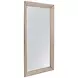 Beaded Antique Gold Rectangular Leaner Floor Mirror