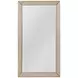 Beaded Antique Gold Rectangular Leaner Floor Mirror