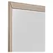 Beaded Antique Gold Rectangular Leaner Floor Mirror