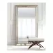 Beaded Antique Gold Rectangular Leaner Floor Mirror