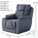 Challenger Maximus Horizon Power Headrest Wall Hugger Big Mans Recliner