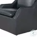 Asterwyn Steamboat Marine Leather Swivel Accent Chair