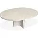 Lorelei Misty Cloud 72" Extendable Oval Dining Table