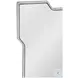 Park Place Silver And Black Wall Mirror
