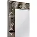Newton Bone and Black Rectangular Floor Mirror
