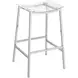 Zena Clear 30" Backless Barstool Set of 2