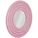 Rigel Glossy Pink Round Wall Mirror