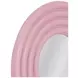 Rigel Glossy Pink Round Wall Mirror