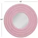 Rigel Glossy Pink Round Wall Mirror