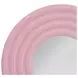 Rigel Glossy Pink Round Wall Mirror