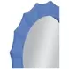 Altair Light Blue Round Wall Mirror