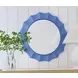 Altair Light Blue Round Wall Mirror