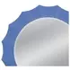 Altair Light Blue Round Wall Mirror